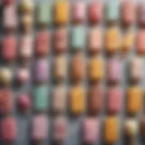 A selection of colorful diet ice cream bars arranged aesthetically