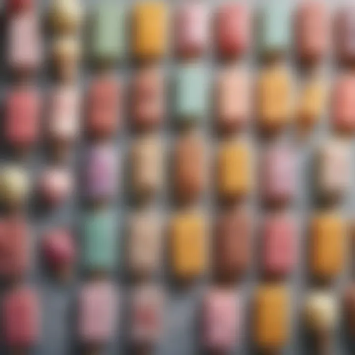 A selection of colorful diet ice cream bars arranged aesthetically