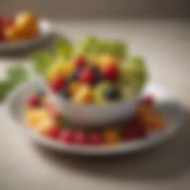 Fruits in Savory Dish A beautifully plated dish incorporating fruits as a savory element