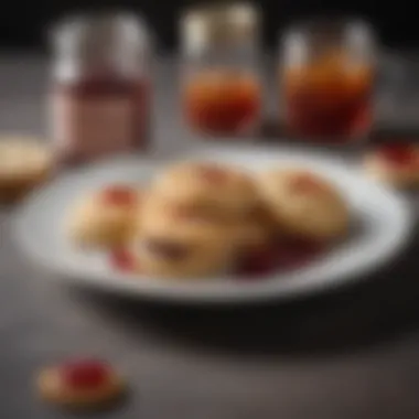 Gluten-free biscuits paired with tea and jam