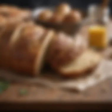 Ingredients for homemade low carb bread arrangement