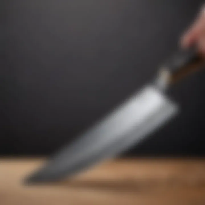 Close-up of a high-quality blade showcasing its craftsmanship and material