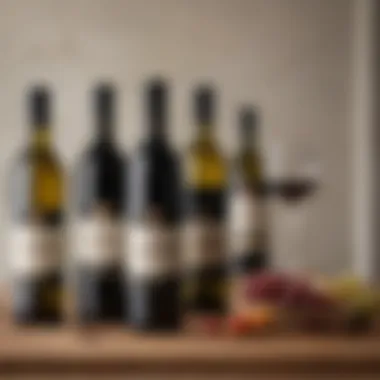 Bottles of fine Spanish wine