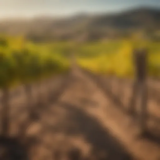 Vibrant vineyards in La Rioja