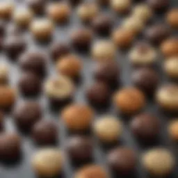 Assortment of keto-friendly sweet snacks including chocolate and coconut treats