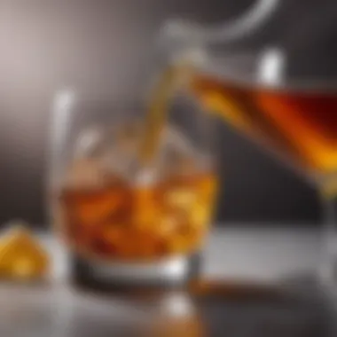 Rich Amber Whisky A beautiful whisky glass with a rich amber pour