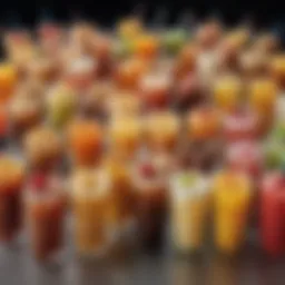 Colorful array of Sonic Drive-In beverages