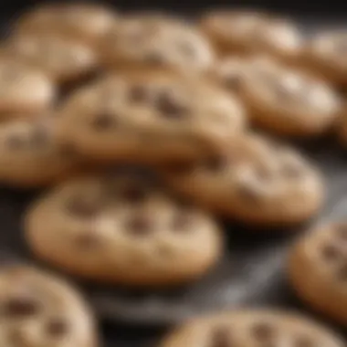 Freshly baked cookies made using a cookie kit