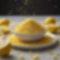 A vibrant display of lemon sprinkles in various dishes