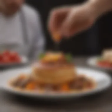Culinary Artistry: Gourmet Presentation Artfully arranged gourmet dishes reflecting culinary creativity