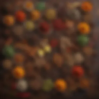 Global Spices: A Culinary Palette A vibrant assortment of spices representing global culinary diversity