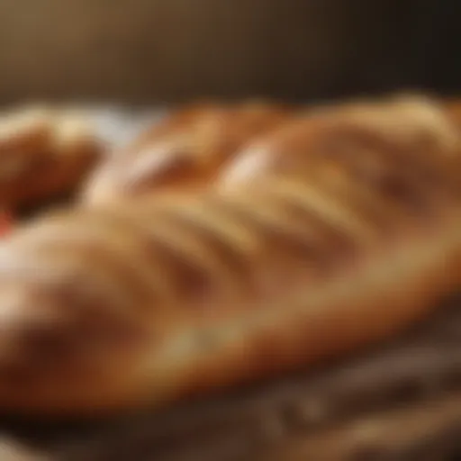 Crusty and golden slices of Panera sourdough bread