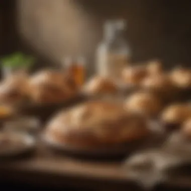 A rustic table set with Panera sourdough and seasonal ingredients