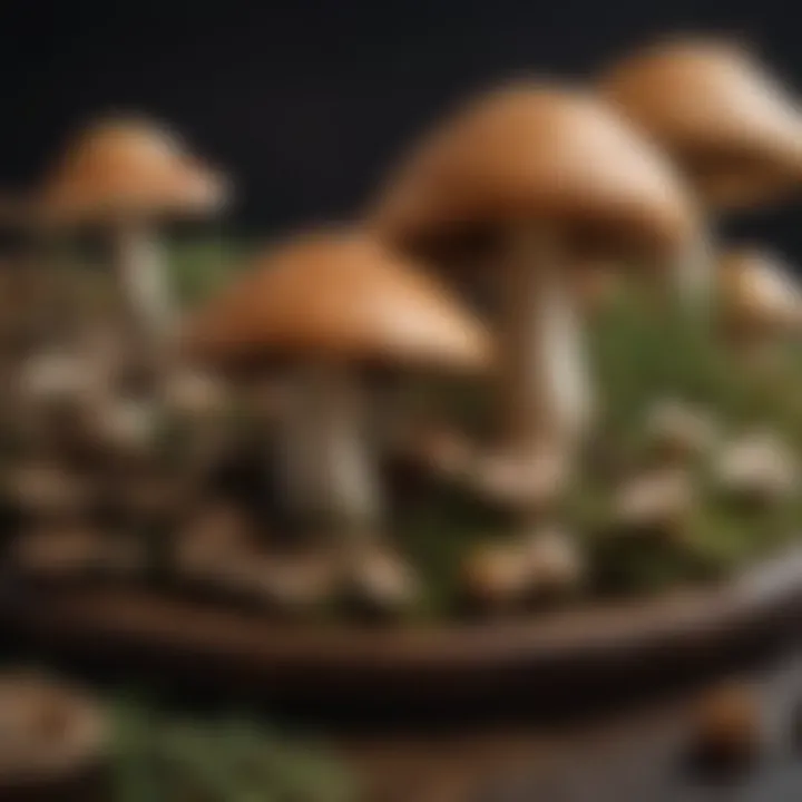 An arrangement of mushrooms highlighting their culinary uses.