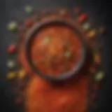 Close-up of Tajin seasoning with vibrant colors