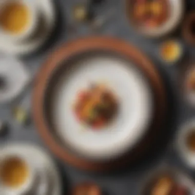 Variety of materials used in a twelve-piece dinnerware set