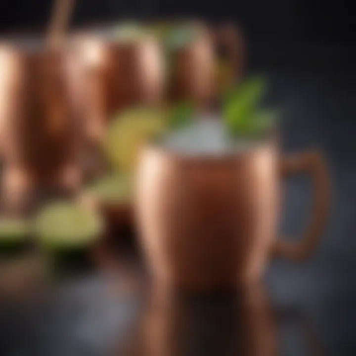 Elegant presentation of a Moscow Mule variation