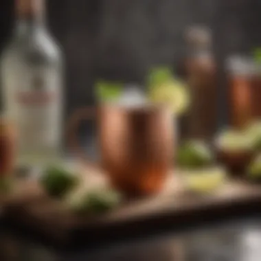 A historical display of Moscow Mule's origin story