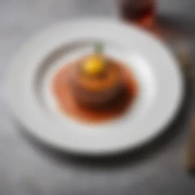 Culinary Dish Infused with Hennessy Beautifully plated dish enhanced by Hennessy infusion