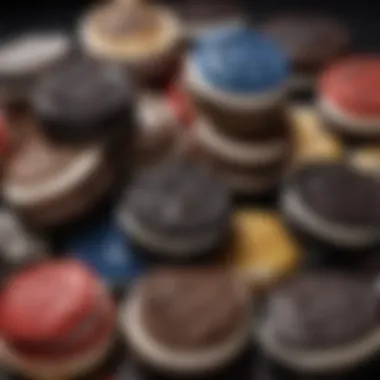 Artistic arrangement of limited edition Oreo flavors showcasing their uniqueness