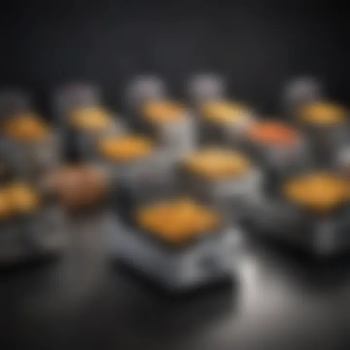 Different types of small fryer machines showcased