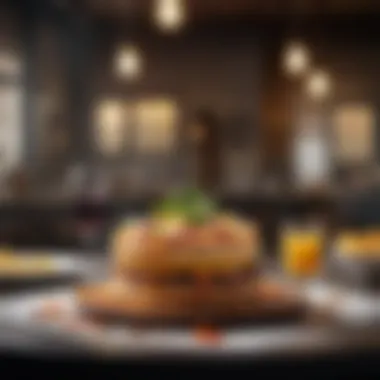 An artistic presentation of food reflecting modern culinary trends influenced by C Punch Inn