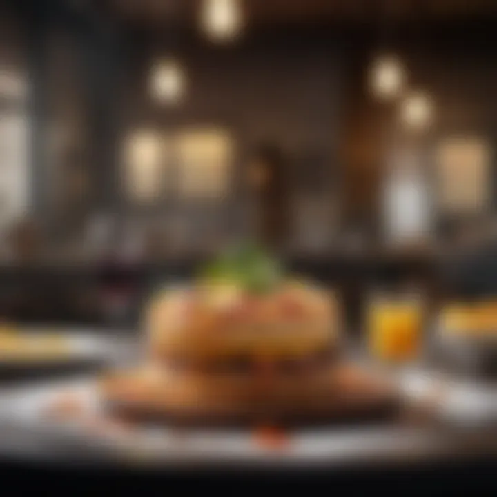 An artistic presentation of food reflecting modern culinary trends influenced by C Punch Inn