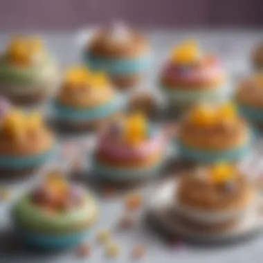 Creative Vegan Easter Desserts An assortment of vegan desserts crafted for an Easter feast, showcasing creativity and flavor.