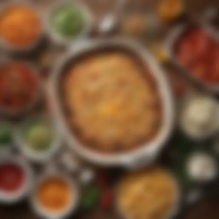 A selection of ingredients for creative casserole adaptations