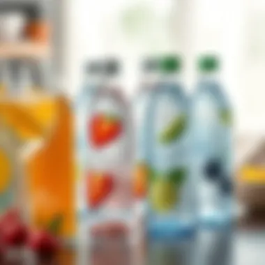 A Variety of Flavors in Sparkling Waters Selection of flavored sparkling waters