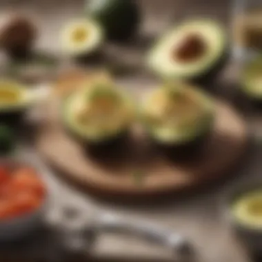 Keto Diet Delights Delicious keto-friendly meal showcasing avocados and cheese