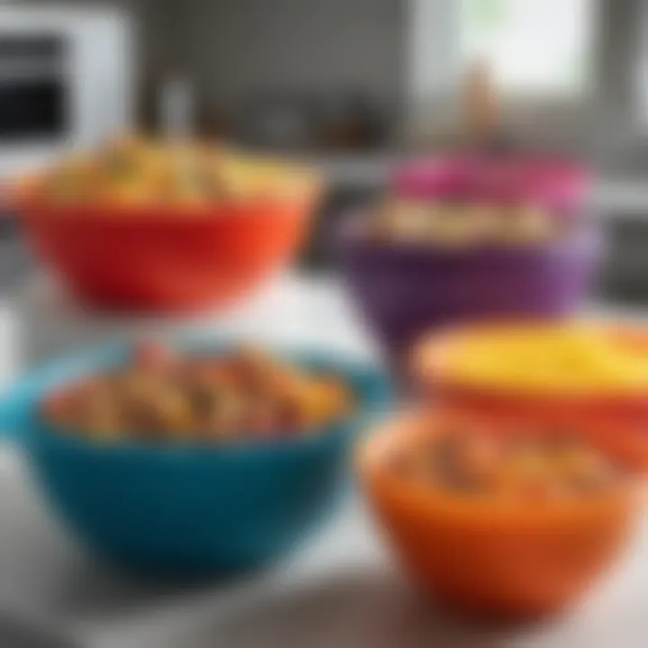 Tupperware Big Wonders Bowls showcasing their vibrant colors