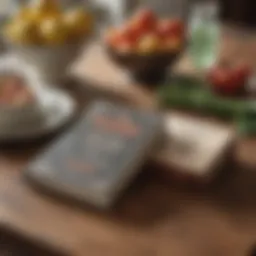 A collection of vintage Southern cookbooks displayed on a wooden table