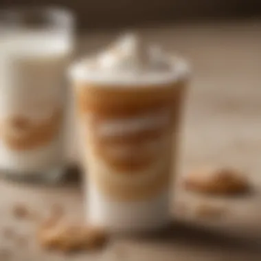 Walmart's Caramel Macchiato Creamer Packaging Close-up of Walmart's Caramel Macchiato Creamer container showcasing its design