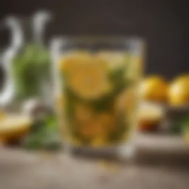 Herbal Infusion for Weight Loss A refreshing herbal infusion in a glass