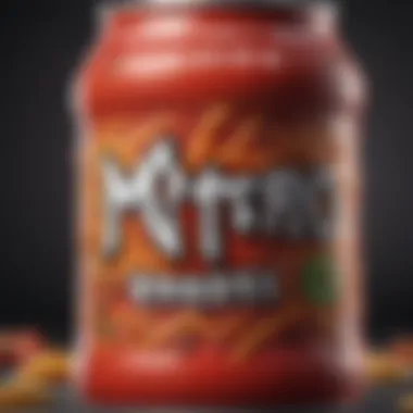Artistry in Zero Cal Monster Packaging A close-up view of a Zero Cal Monster can with vibrant design