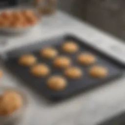 Close-up view of the Farberware Baking Sheet Set showcasing its non-stick surface