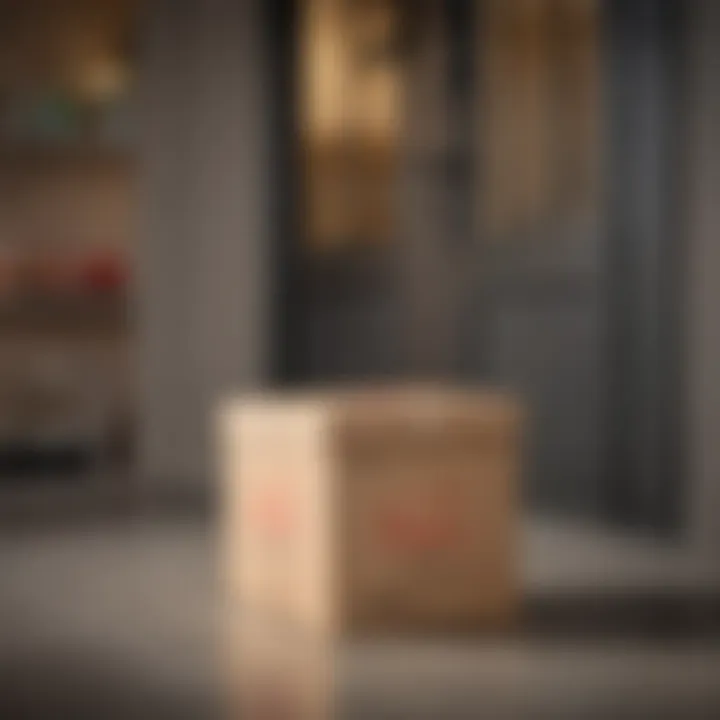 Delivery boxes at a doorstep