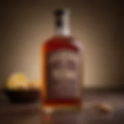 A bottle of Fischer and Wieser Texas Whiskey Glaze showcasing its label