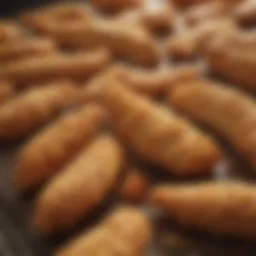 A timeline showcasing the evolution of frozen chicken tenders from inception to modern day.
