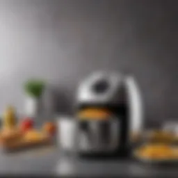 Elegant design of a Gourmia air fryer showcasing its sleek exterior.