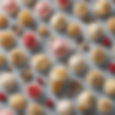 An infographic showcasing the ingredients of Haagen Dazs vegan ice creams.