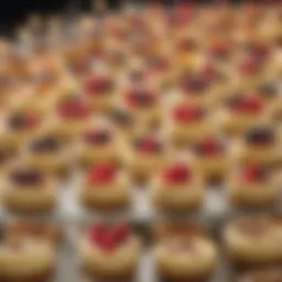 An elegant display of assorted Harry and David cheesecakes showcasing diverse flavors.