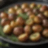 Deliciously roasted potatoes with herbs