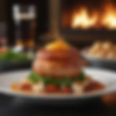Culinary Masterpiece from Phoenix's Finest Artfully presented gourmet dish from a renowned Phoenix restaurant