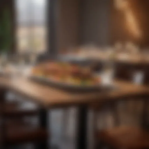 Elegant dining setup at a high-end restaurant in Phoenix