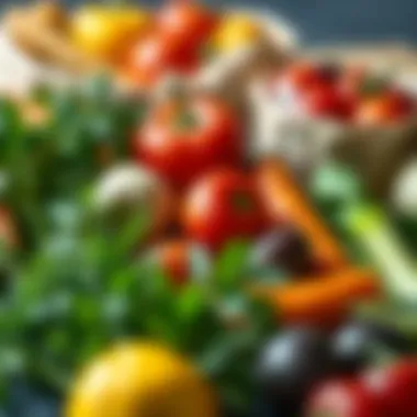 Fresh Ingredients for Healthy Meals A vibrant assortment of fresh vegetables and herbs