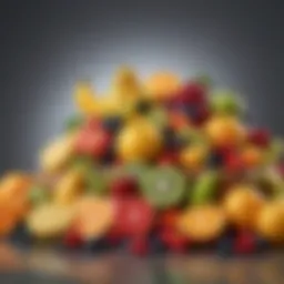 Vibrant assortment of fresh fruits known for their low glycemic index