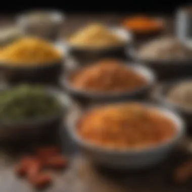 A variety of seasonings to enhance casserole flavor