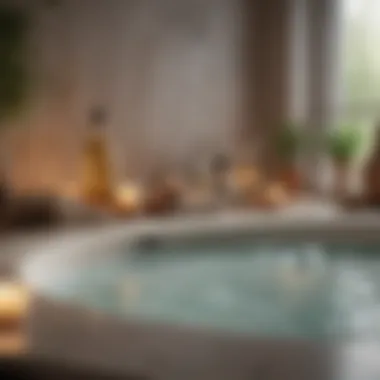 Luxury Spa Experience A serene spa day setup showcasing luxurious pampering items